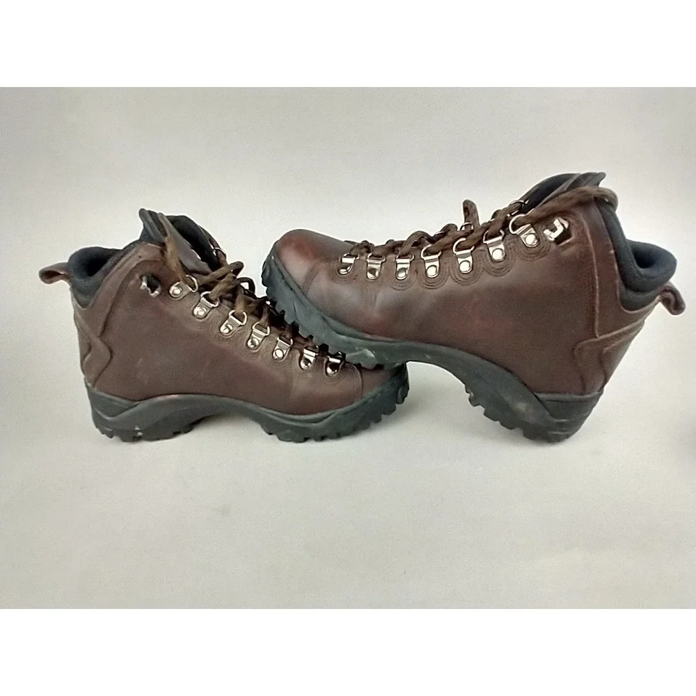 LaCrosse‎ Brown Lace Up Leather Hiking Boots Men's US 7.5 W Wide Chunky Chukka